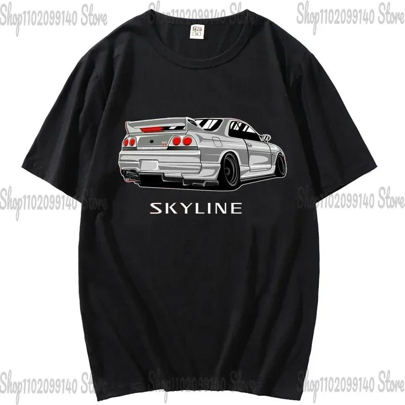 Футболки SChassis 13 SR20 Powered Classic Футболка Silvia S13 Criminal on Touge Drift King Style с изображением японского гоночного автомобиля Футболки унисекс JDM