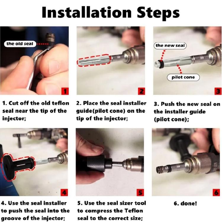 Fuel Injector Seals Tool Auto Accessory Part 18683AA000 EN-49245 EN-51105 Replacement Seal Assembly for Engines