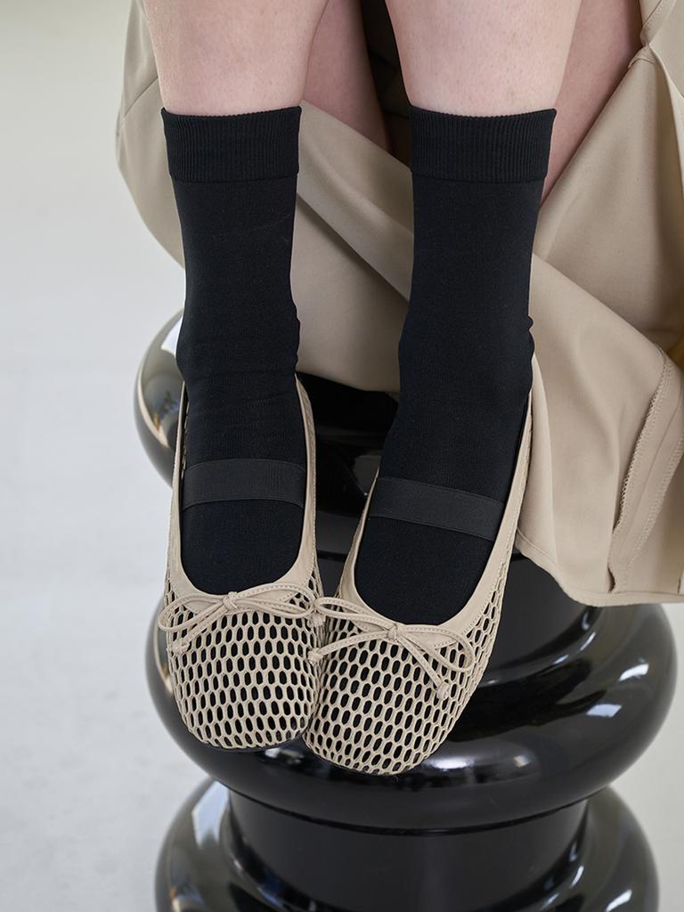 Blanc Sur Blanc Lumiballerina Flat Mesh Beige