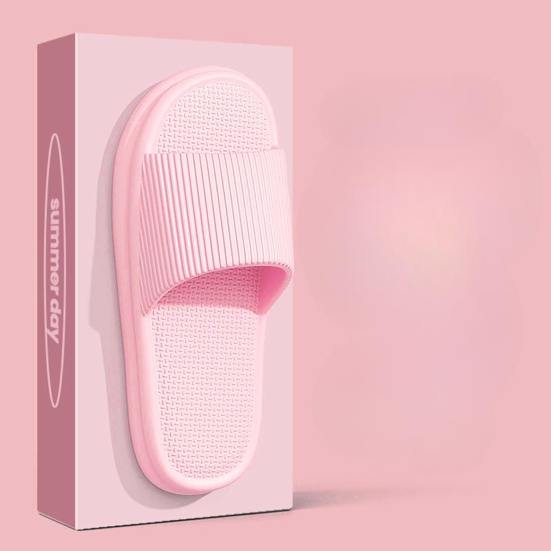 Order A Size Up Summer Slippers Flip Flops Man Indoor Home Woman Shoes EVA Soft Soled Slippers Shower Home Slides Couple Non-slip Casual Sandals