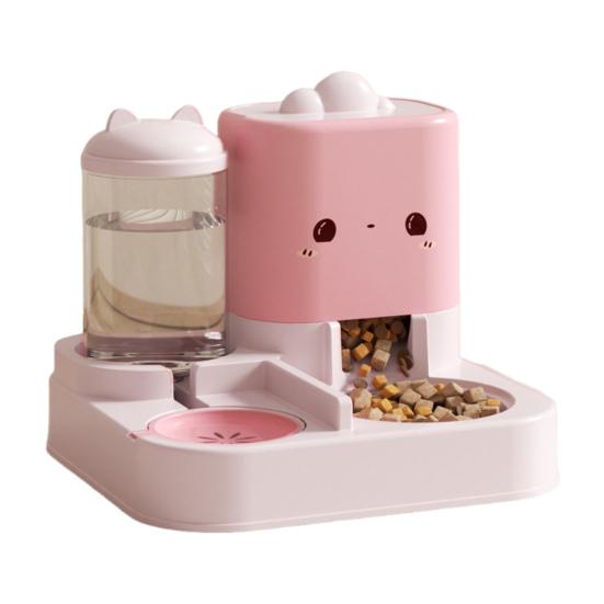Автоматическая кормушка для кошек 2-в-1, диспенсер для воды, многоцелевая, для маленьких кошек, собак, щенков, миска для кормления едой и водой, товары для питомцев