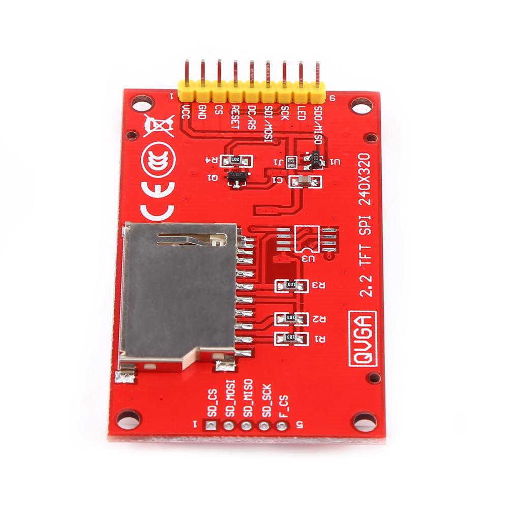 2,2 дюйма 240(RGB)x320 Последовательный порт TFT SPI LCD Экран Дисплей Модуль Плата DIY