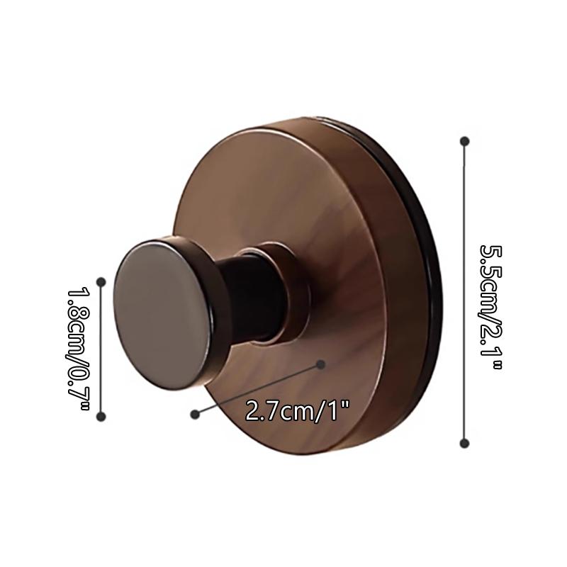 Деревянный крючок для двери из ореха, прочный настенный одинарный крючок, самоклеящийся крючок для одежды, без сверления