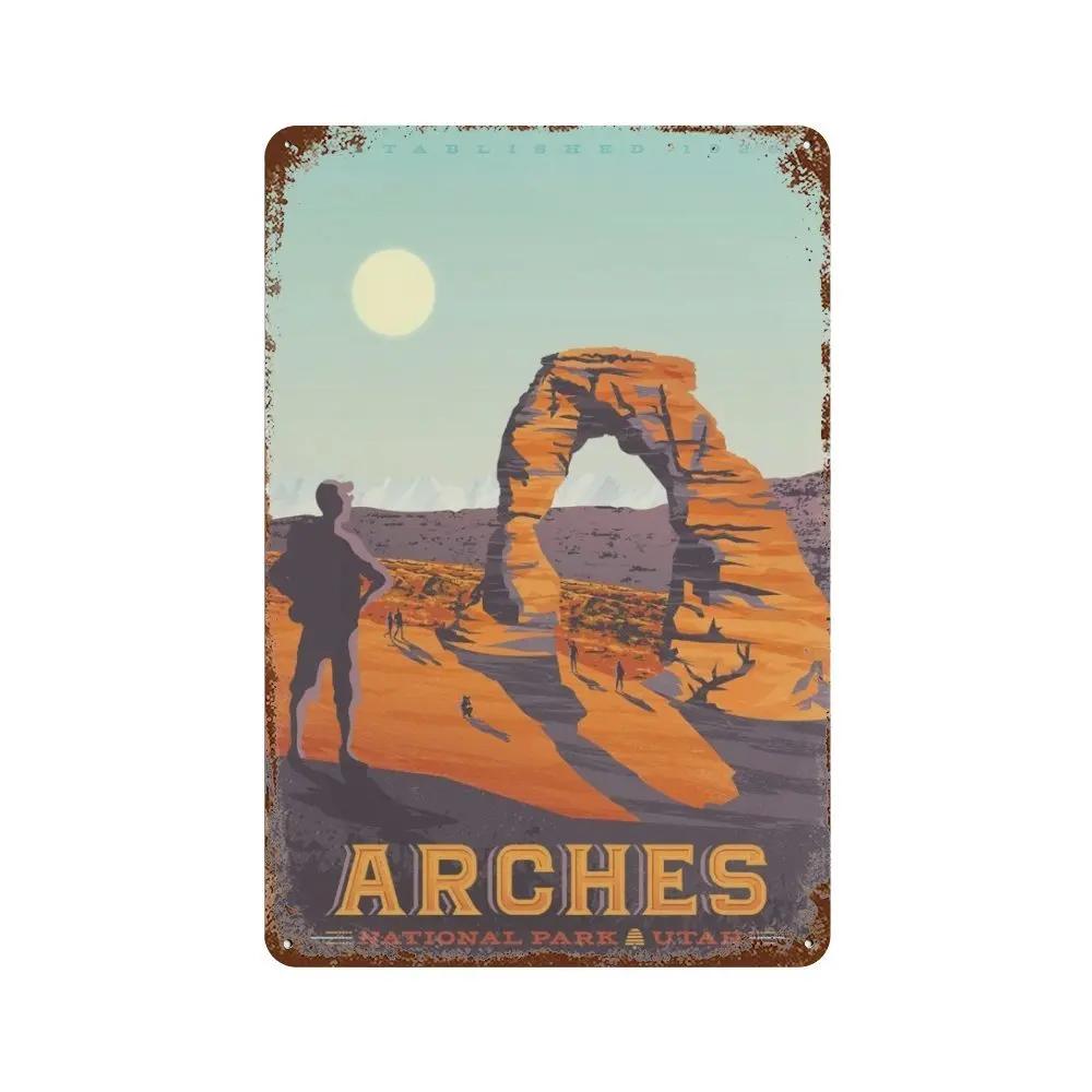 Амстердам Лондон Исландия Бали Путешествия Плакат Металлическая Жестяная Вывеска Табличка Ретро Таблички Для Клуба Человек Пещера Бар Отель Домашний Кафе Настенный Декор