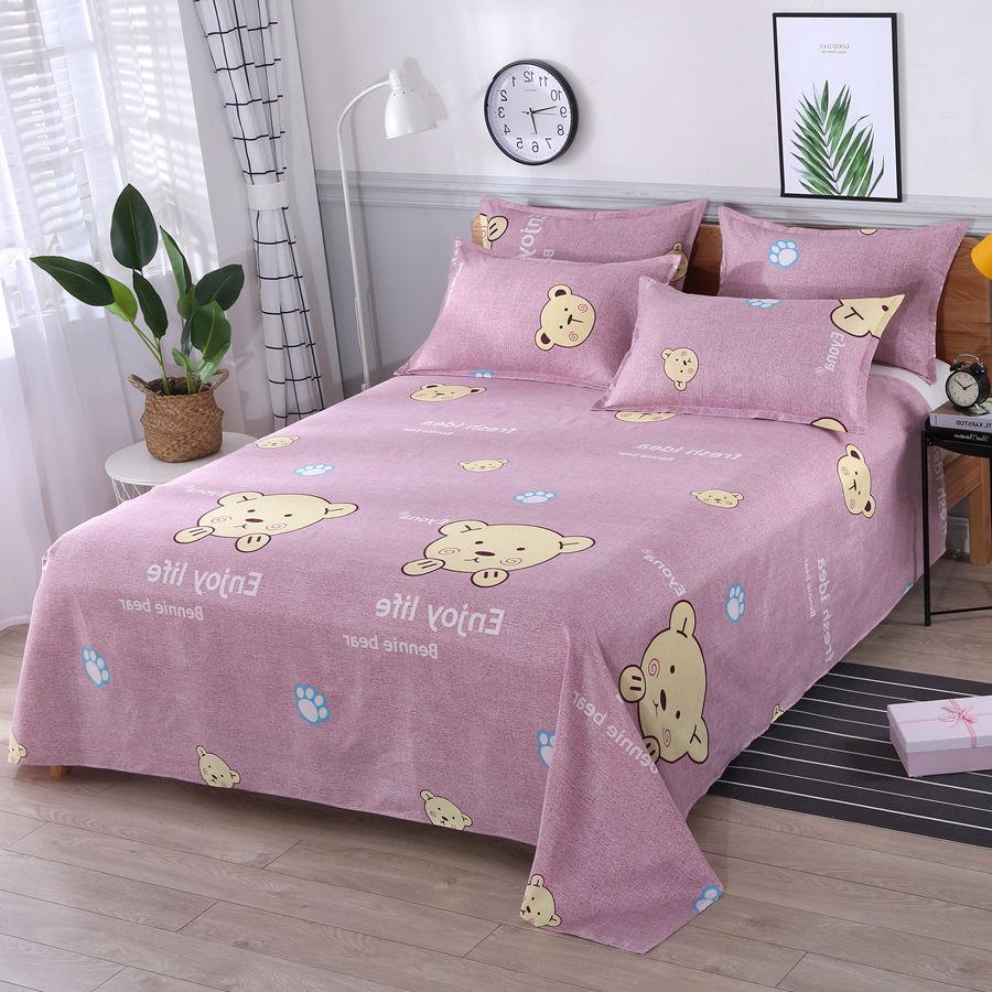 3 шт./компл. Домашний текстиль Комплект простыней с наволочками Хлопковый материал Постельное белье для комнаты влюбленных Простыня Простыня Комплект