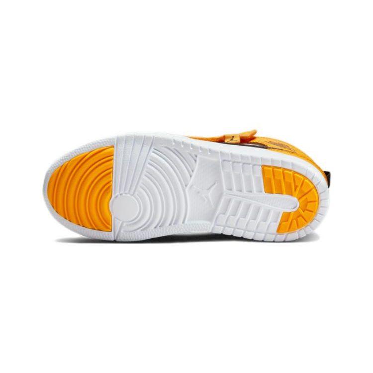 Детские кроссовки Air Jordan 1 Mid ALT PS Taxi Желтый Черный Белый AR6351-701