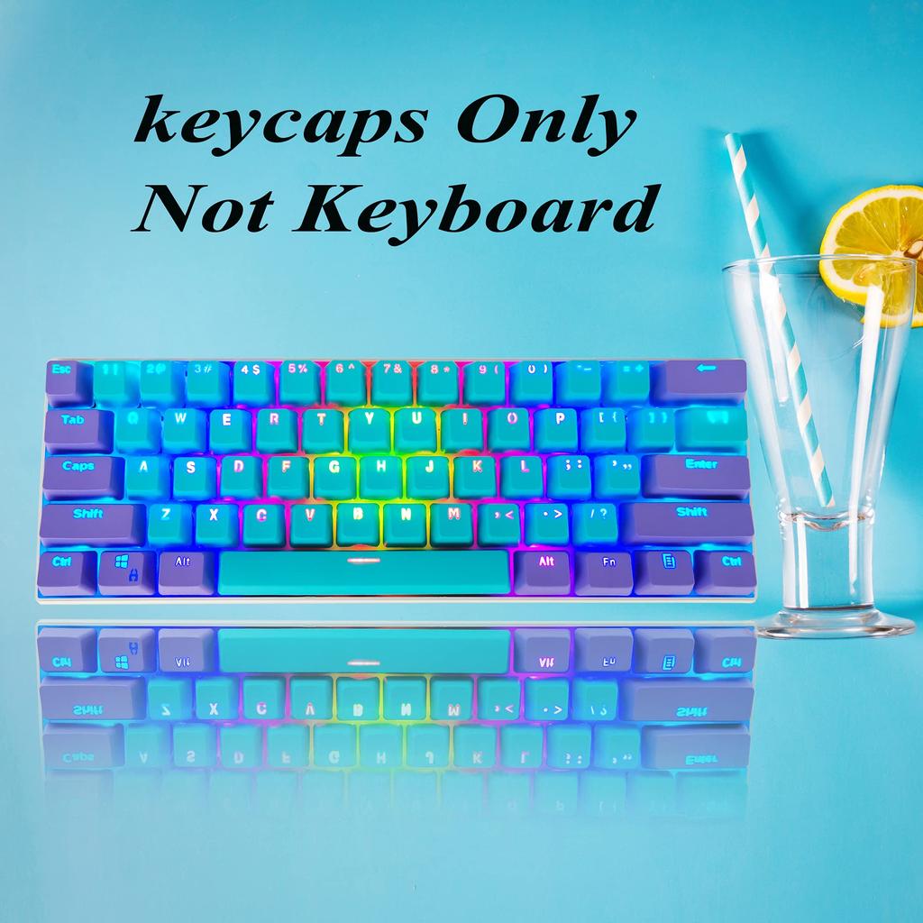 Guffercty kred GTSP Подсветка клавишных колпачков для клавиатуры RK61 PBT Клавишные колпачки OEM Профиль с выталкивателем клавиш для переключателей Cherry MX Gateron Kailh Игровые переключатели 60%