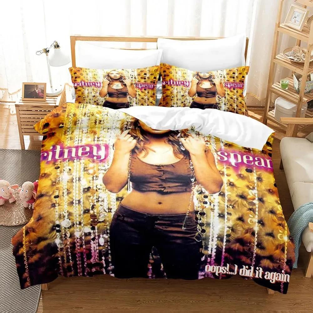 Покрывало для кровати Britney Single Twin Full Queen King Size 3D Комплект постельного белья для спальни мальчика Пододеяльник Комплект для кровати Чехол для одеяла Наволочка