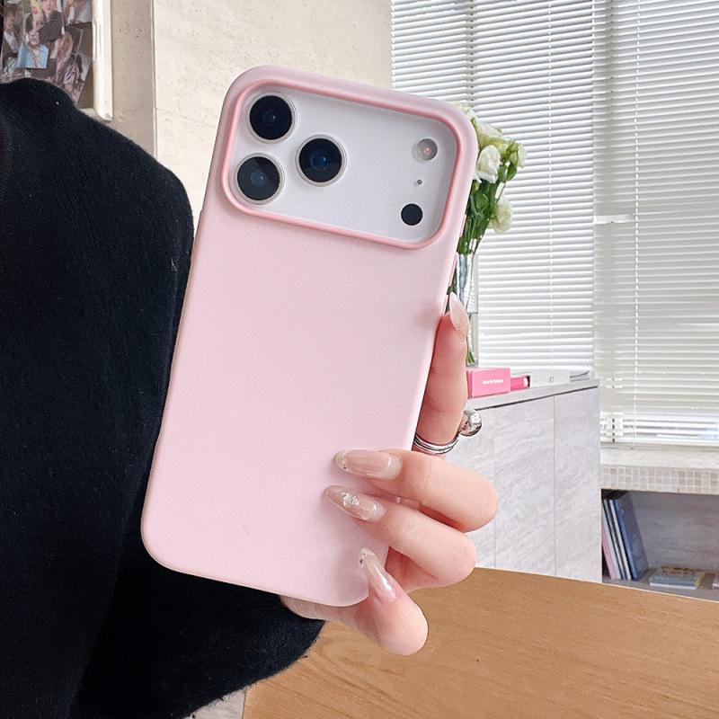 New Pure Color Liquid Silicone Case for iPhone 17 Pro Max: Anti-Fall Design