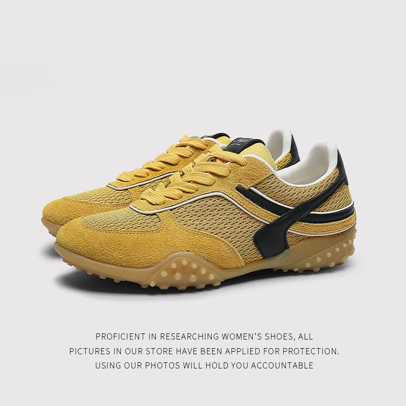 Popular Spring Korean Version Of German Training Shoes Retro Versatile Flat-Soled Casual Women'S Shoes Student Soft-Soled Non-Slip White Shoes 26