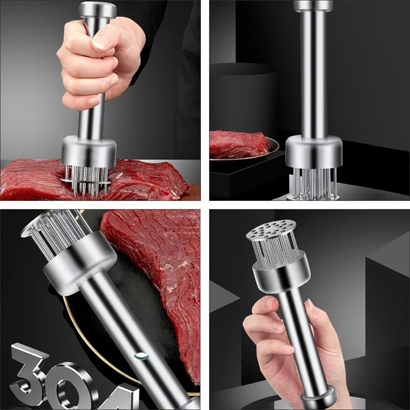 1pc, Stainless Steel 304 Meat Tenderizer Needle, Steak Needle Tool, Professional Meat Punch Tenderizing Device,