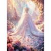 Oil Painting On Number Beautiful Wedding Dress Canvas Painting Kits Colors On Numbers On Canvas Home Decor Diy Gift
