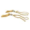 A Pair Of Luxury Curtain Holdbacks With Tassel Tiebacks And Beaded Ball