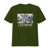 LUSTMORD Футболка Песни Богов и Демонов Принт винтажная Стиранная Эластичная Универсальная Унисекс Повседневный Топ Для Повседневной Носки