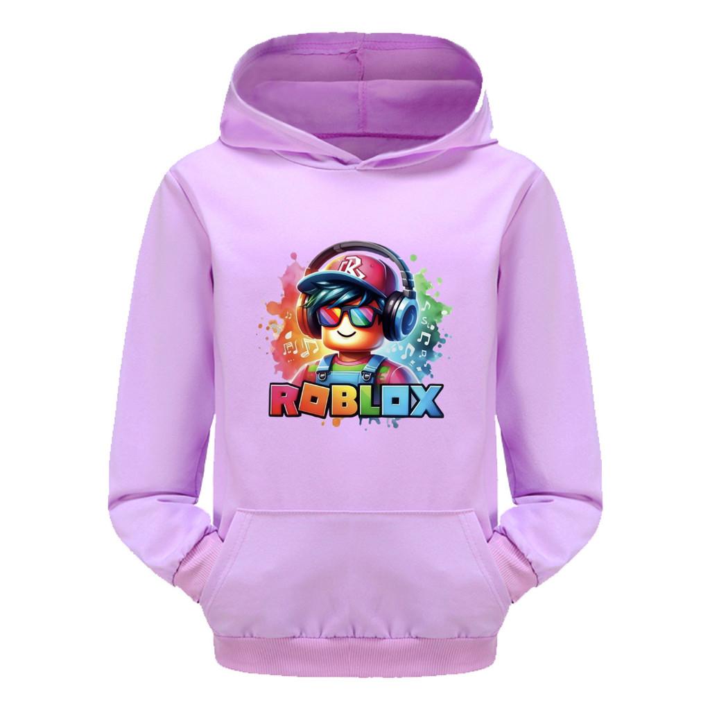 5528 Детские Мальчики Девочки Roblox Игра Принт Повседневные Модные Карманные С Длинным Рукавом Толстовки