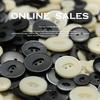 Eyes Resin Thin Edge Buttons Black And White Clothing Accessories Men'S And Women'S Suit Jacket Versatile Coat Windbreaker Buttons