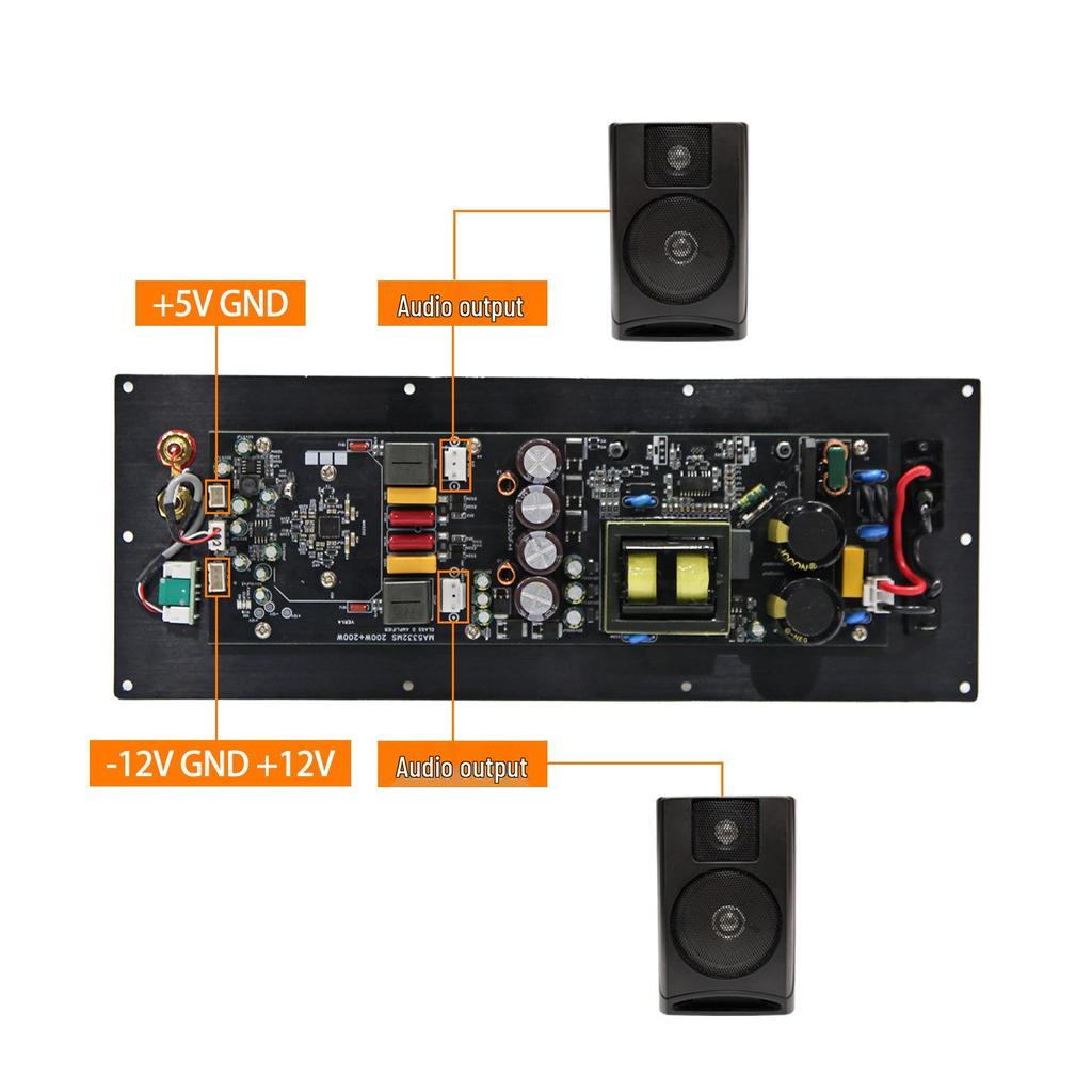 MA5332MS Высокомощная плата стереоусилителя HIFI 2x200 Вт для аудиофилов