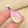 Розовый австралийский тройной опаловый драгоценный камень Твердый стерлинговый серебристый стерлинговый серебристый 925 Ювелирные изделия ручной работы