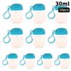 Portable 30ml Leak Proof Refillable Bottle with Keychain Clip Convenient for Outdoor and Office Use