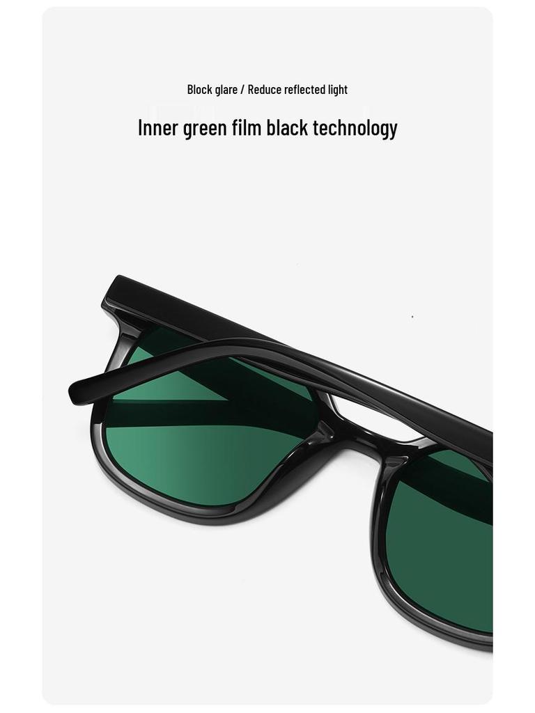 Высококачественные ретро-солнцезащитные очки в квадратной оправе с поляризацией - Защита от УФ для мужчин и женщин