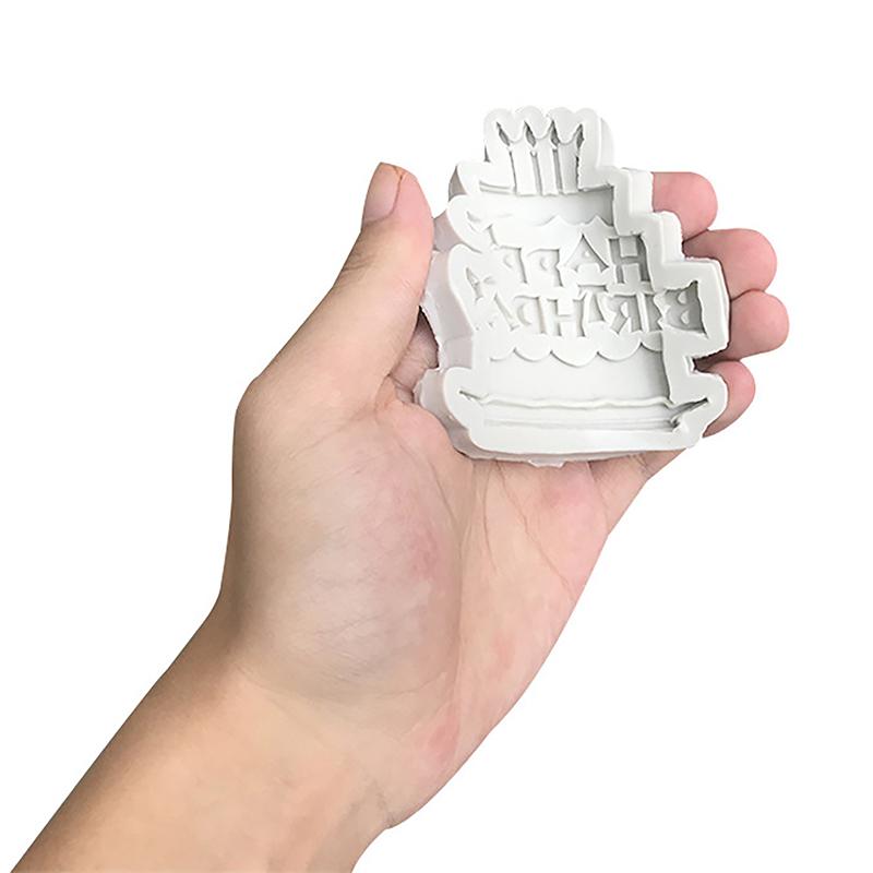 Силиконовая форма для торта с английскими буквами «С днем рождения», форма для конфет, мороженого, инструменты для выпечки, помадка, шоколад