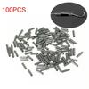 100Pcs Round Sleeves Copper 1.0-2.8mm Single Barrel Crimp Sleeves New Fishing Line Tube Connectors