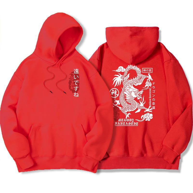 The Harajuku Dragon Funny Pattern Hoodie