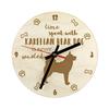 Karelian Bear Dog, Karjalankarhukoira - clock with dog, wooden clock with engraving, personalised clock by Art-Dog