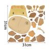 Giraffe Wall Sticker Graffiti Wallpaper Background Decal Jungle Removable Pvc Self-adhesive Home Decor Decals Child Adorn
