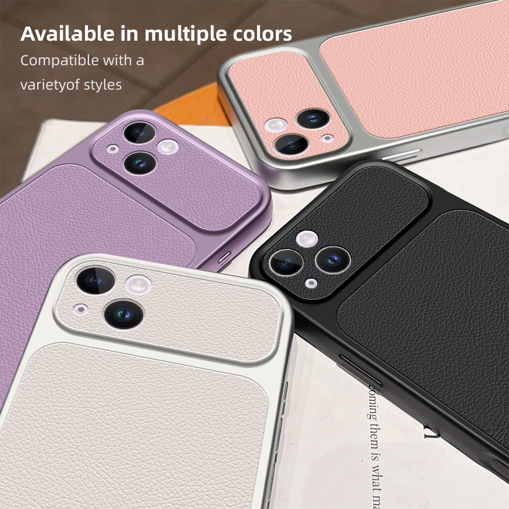 Для Apple iPhone 14 14 Plus Чехол iPhone 15 Чехол iPhone 15 Plus Роскошный Чехол с Защитой Объектива Защитная Матовая Кожаная Задняя Крышка