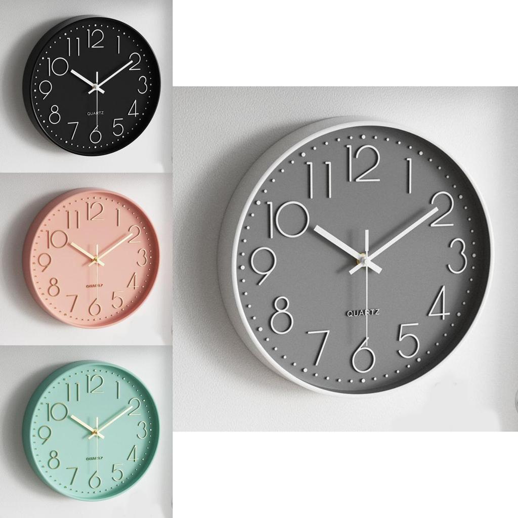 Elegant Modern Wall Clock With Quartz Movement For Study Room And Lounge