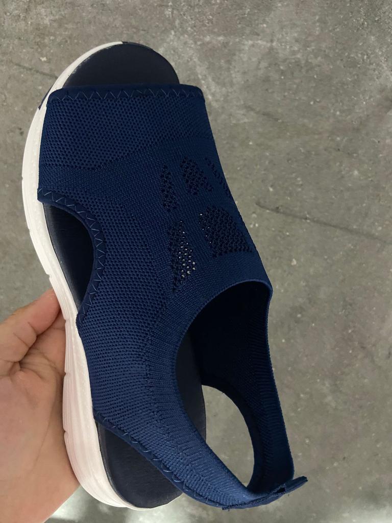 Женская летняя обувь, 2024, сандалии на платформе с сетчатым узором «рыбка», женские сандалии на танкетке с открытым носком, женская легкая повседневная обувь, Zapatillas Muje