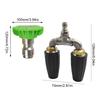 High Pressure Washer Replacement Nozzle Spray Tip 1/4 Quick Connect + 5 Washer Tips Rotating Jet Nozzle 4000 PSI Stainless Steel