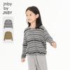 Полосатый вязаный кардиган для девочек JNBY