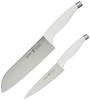 Henckels HI Style White Santoku and Petty Knife Made In Stainless Dishwasher Made In Seki Gifu Prefecture Japanese Henckels Set, Japan, Steel, White,