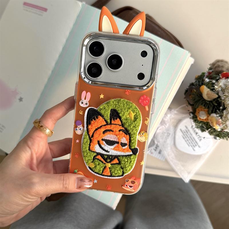 Сумасшедший Город Животных Ушки Противоударный Чехол для iPhone 14/13/12 PRO/MAX