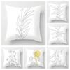 Nordic Fall Home Decor Autumn Throw Pillow Cover Sofa Cushion Cover Velvet Modern 45x45cm 45*45 50x50 60x60 40x40 50*50 Morandi