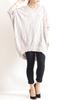 Gold Japan Plus Size Dolman Knit Sizes Women's V-Neck Tunic, Gold847, Beige, 4L-5L