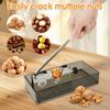 Manual Walnut Cracker Stainless Steel Mechanical Sheller Fast Nut Opener Tool with Adjustable Jaw for Almond Hazelnut Chestnut