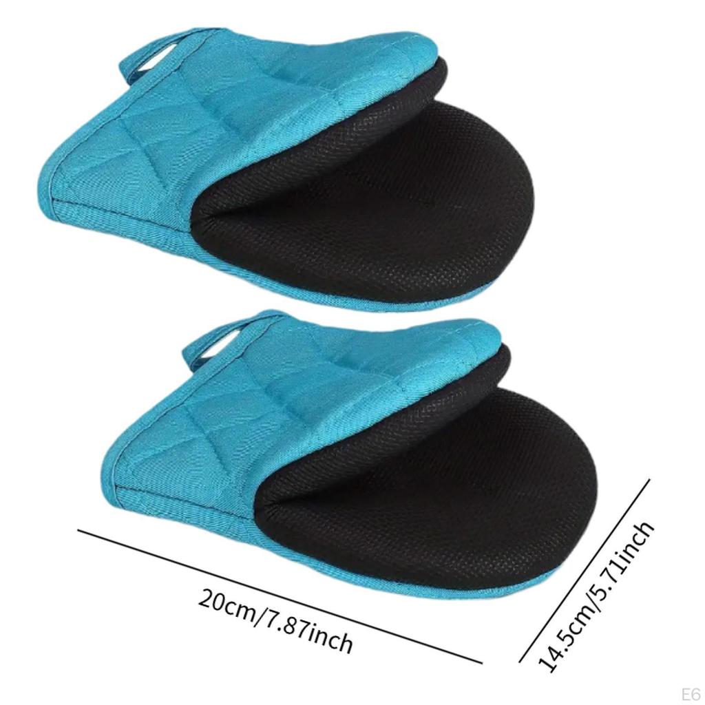 2 шт. в упаковке мини-прихватки с петлей для подвешивания, кухонные принадлежности для микроволновой печи и барбекю