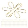 100Pcs Funny Planner Clips Innovative Cute Design Anti Rust Electroplating Process Gold Paper Clips for Office Home