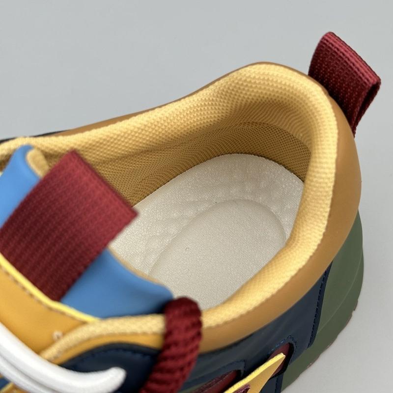 Golden Sapling Retro Mixed Colors Men Shoes Tide Thick Bottom Men's Vulcanize Shoes Outdoor Leisure Street Leather Footwear Man