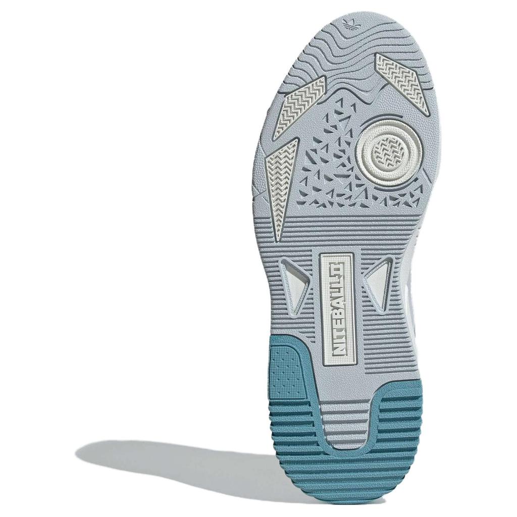 Adidas Originals Niteball 2.0 Сетчатая ткань Кожа Замша ТПУ Верхний слой Воловья кожа Унисекс Кроссовки Белый Синий JI2545