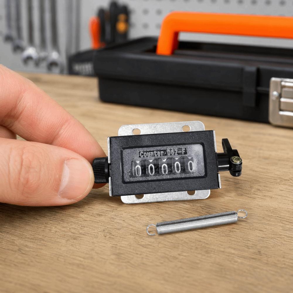 0-99999 Range Mechanical Counter Spring Loaded Hand Tally Counter Industrial Use