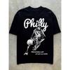 Skull Basketball Man Pattern Print Trendy Men's Oversized T-shirt Summer Outdoor Casual Women T Shirt Street Crew Neck Tees Tops