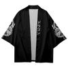 Sleeves Dragon Print Black Kimono Loose Japanese Streetwear Cardigan Women Men Harajuku Haori Cosplay Top Shirts