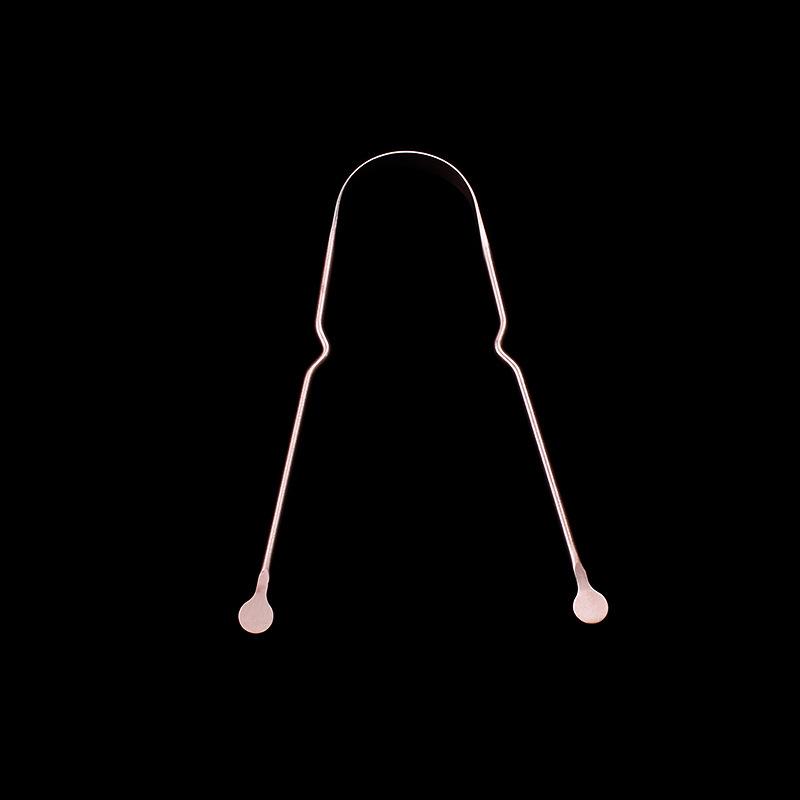 Pure Copper Tongue Scraper – Smooth Surface Oral Care Cleaner & Tongue Brush