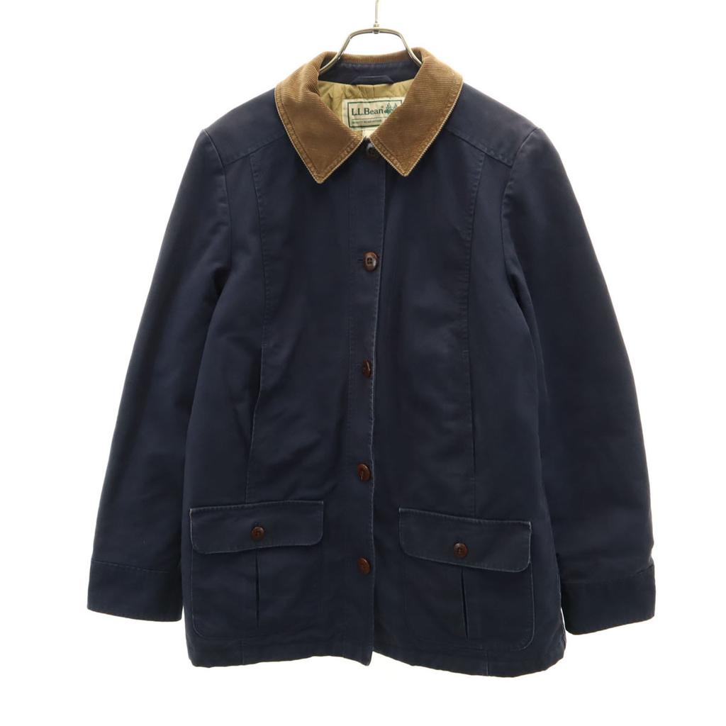 L.L.BEAN Coverall M Navy Outdoor Quilted Lining Women Used