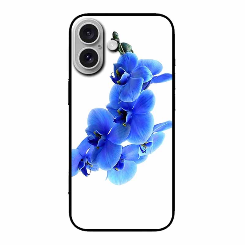 Для iPhone 17 5G Чехол 2025 6.3" Сумка Цветы Черный ТПУ Силикон Мягкая Задняя Крышка Для iPhone 16 Plus 17 Чехол для Телефона Ударопрочный Корпус