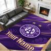 Crystal Velvet Rug Custom Name Text, Soft Non Slip Floor Mat Home DecorAustria Wien FC